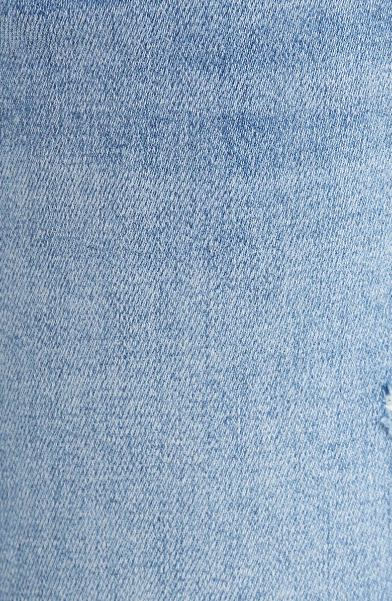 HIDDEN JEANS High Waist Slit Hem Crop Straight Leg Jeans, Alternate, color, Medium Wash