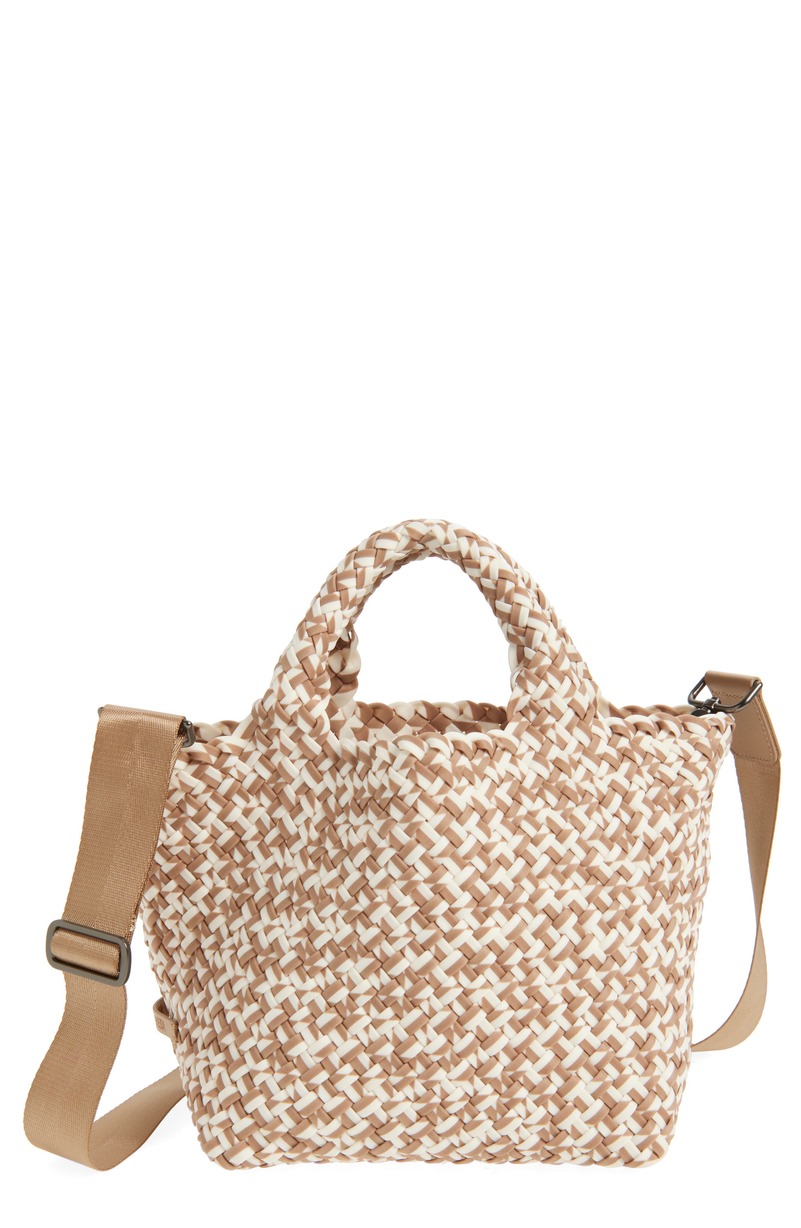 NAGHEDI Small St. Barths Prism Tote, Main, color, Flax