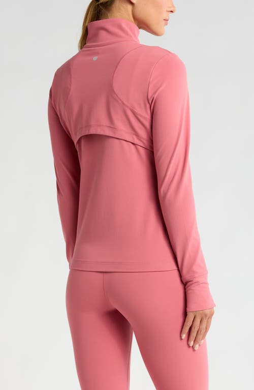 Zella Studio Luxe Performance Jacket In Pink Mauve