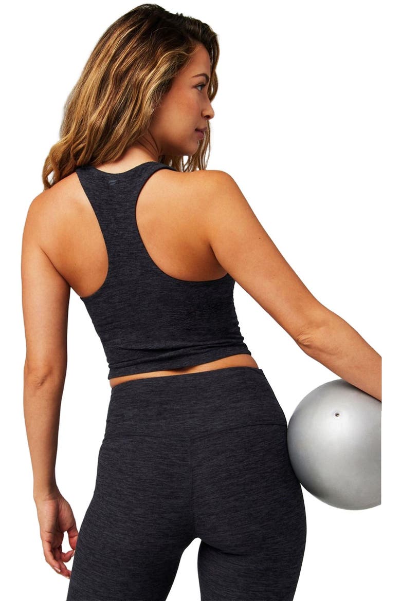 Women's HeatherFlex Anywhere Built-In Bra Tank, Alternate, color, Black Heather