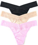 Hanky Panky DreamEase™ Assorted 3-Pack Original Rise Thongs