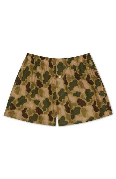 Organic Cotton Duck Camo Boxer Short