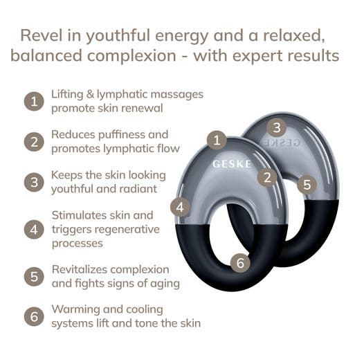 Geske Smartappguided Cool & Warm Eye Massager | 7 In Black