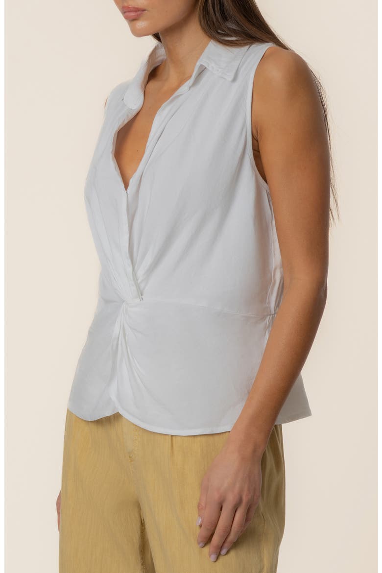 Sara Sleeveless Shirt, Alternate, color, WHITE