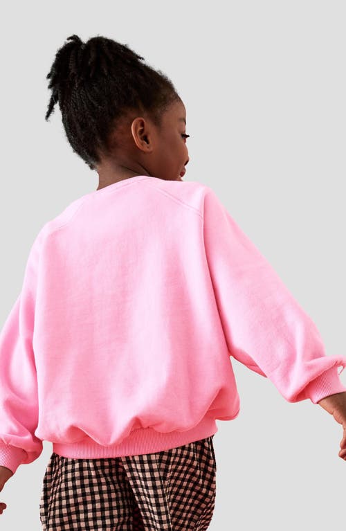 Next Kids' Amour Sequin Embellished Graphic Sweatshirt In Pink