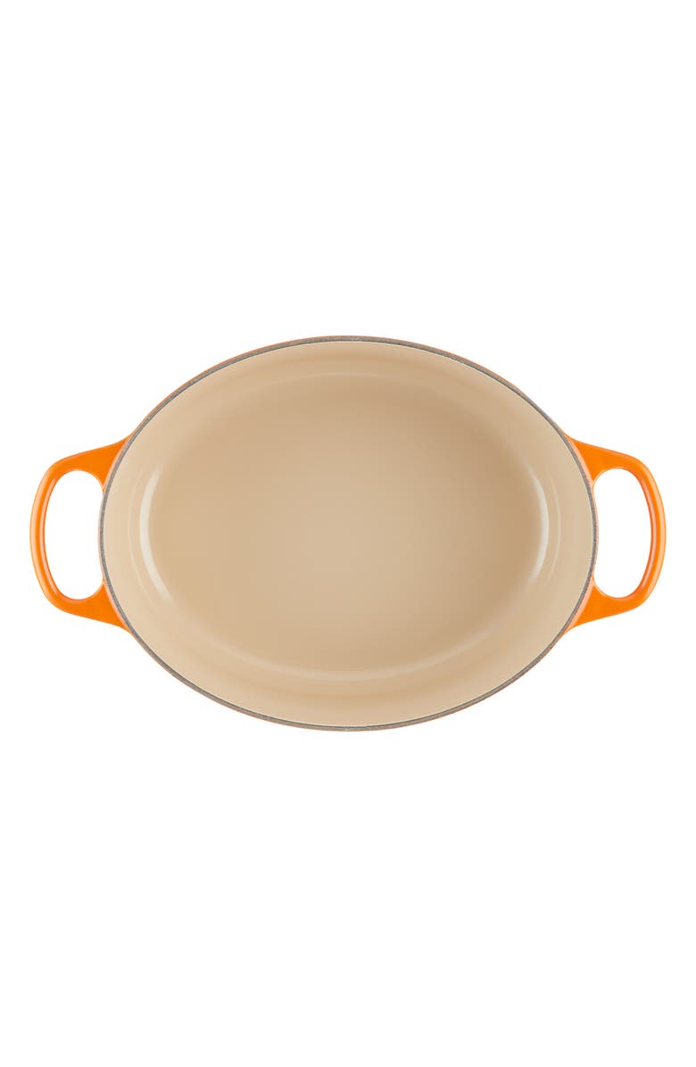 Le Creuset Signature 2.75-Quart Oval Enamel Cast Iron Dutch Oven, Alternate, color, Flame