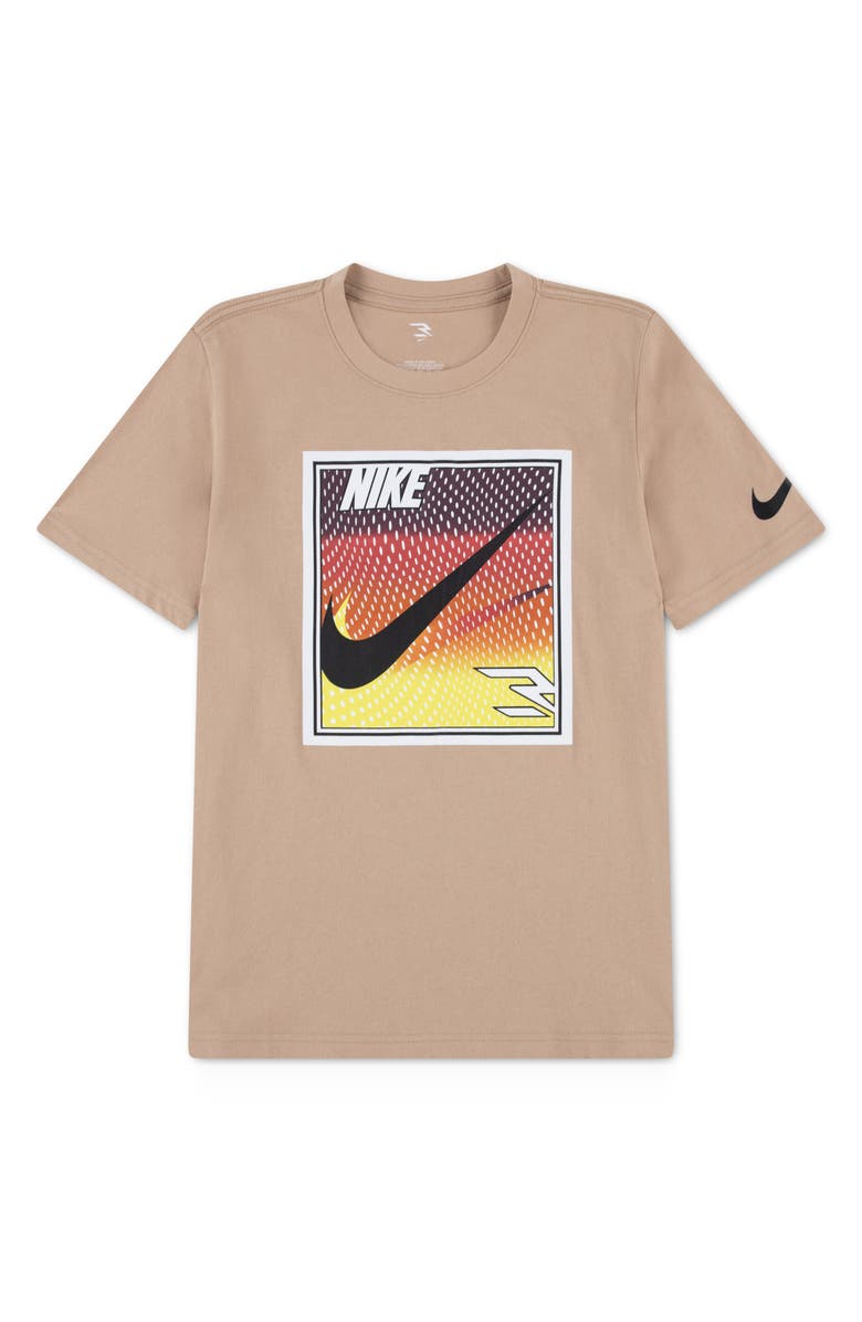 3 Brand Kids' Pop Mesh Graphic T-Shirt, Main, color, Hemp