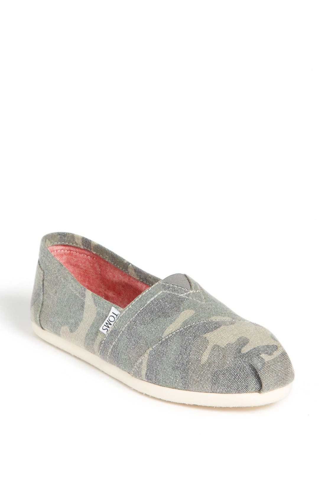 'Classic - Camo' Canvas Slip-On, Main, color, CAMO