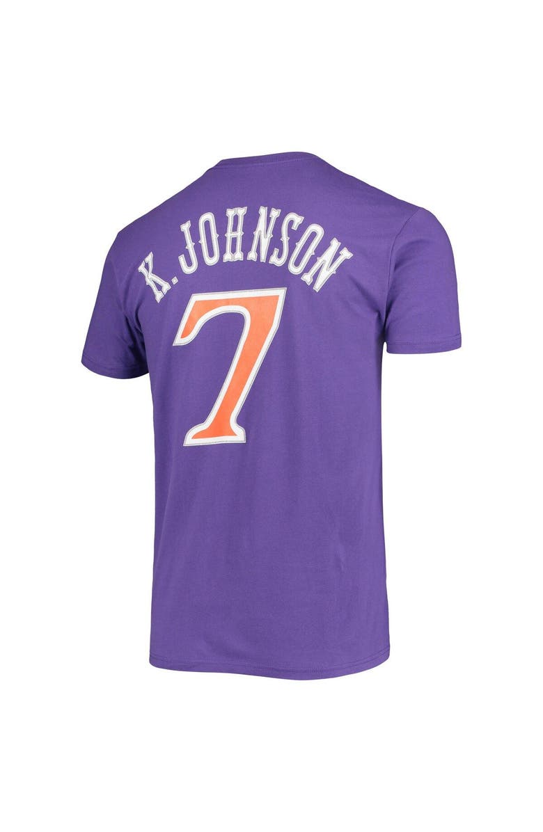 Mitchell & Ness Men's Mitchell & Ness Kevin Johnson Purple Phoenix Suns Hardwood Classics Stitch Name & Number T-Shirt, Alternate, color, Purple