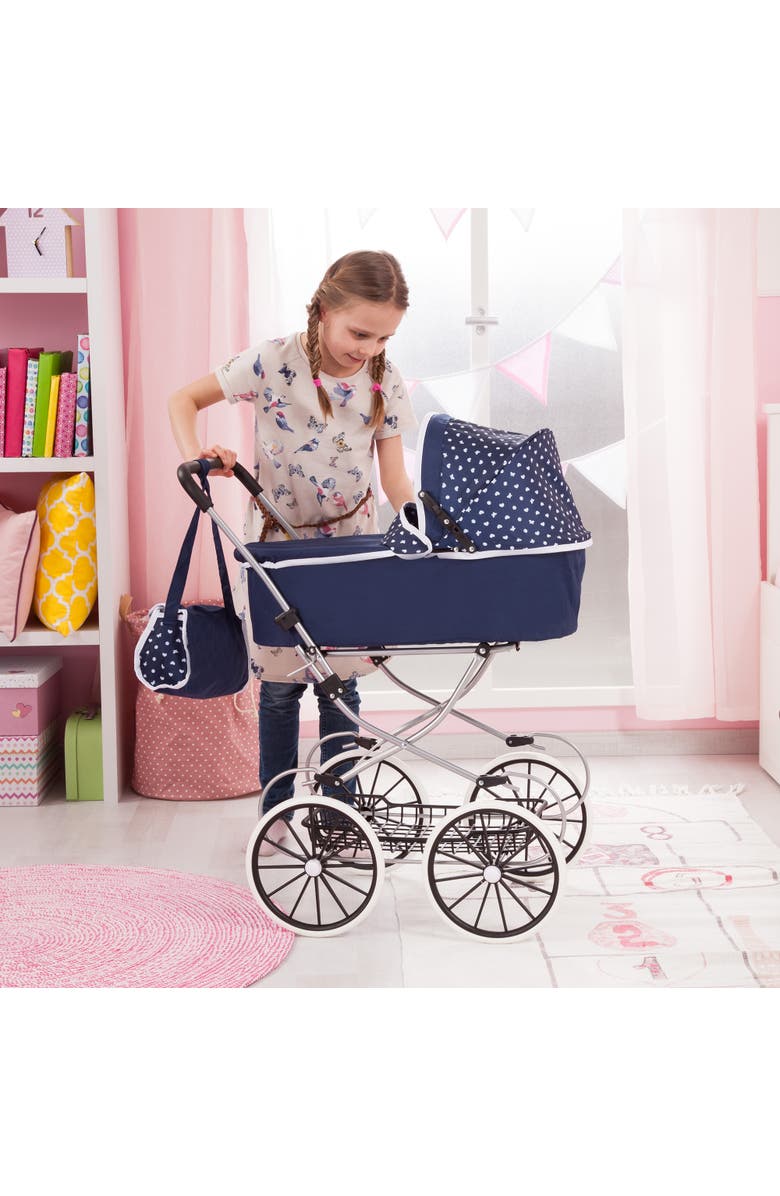 Bayer Design Classic Deluxe Pram Blue
White Includes Shoulder Bag, Alternate, color, Blue