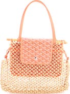 Pre-Owned Goyard Aligre Bag Raffia Net with Coated Canvas
