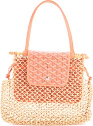 Pre-Owned Goyard Aligre Bag Raffia Net with Coated Canvas