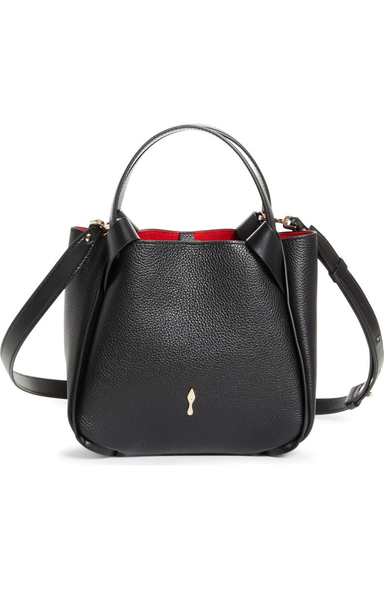 Christian Louboutin Mini Bettina Leather Tote, Main, color, Bk01 Black