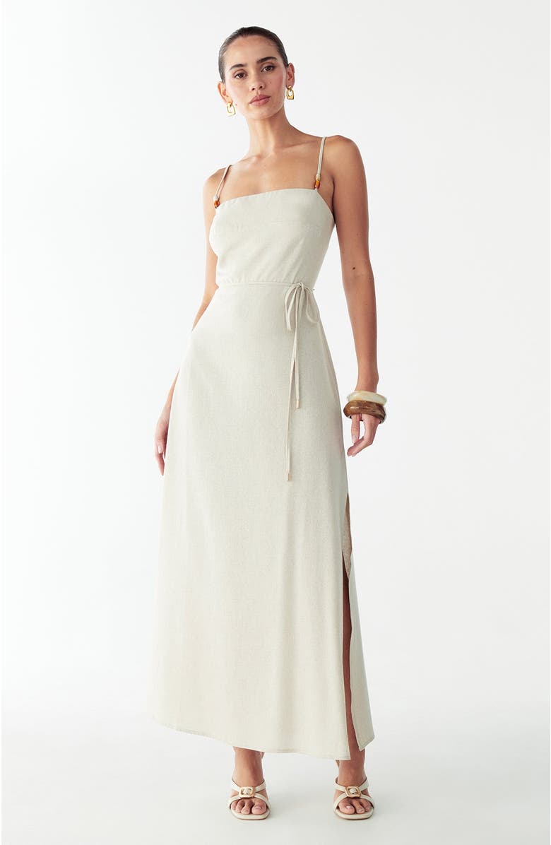 BWLDR Beatriz Midi Dress, Main, color, Oat