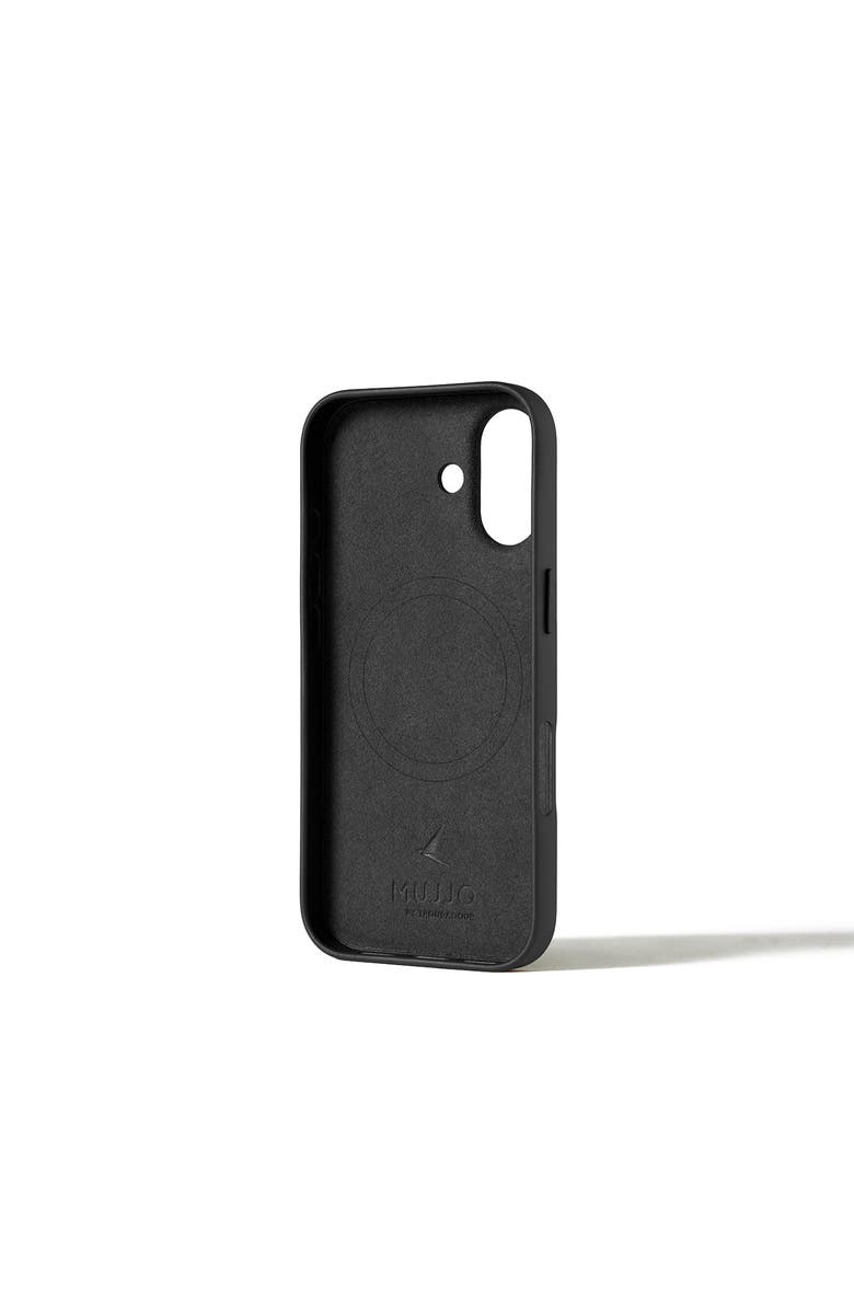 MUJJO Full Leather Case for iPhone 17, Alternate, color, Black
