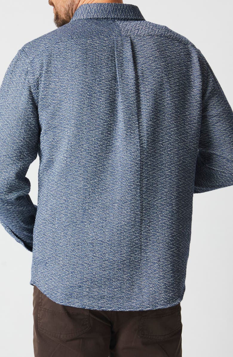 Billy Reid Wilson Zigzag Jacquard Button-Up Shirt, Alternate, color, 