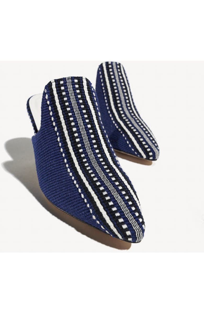 Amambaih Mencia Heel Fabric Mules, Alternate, color, Night