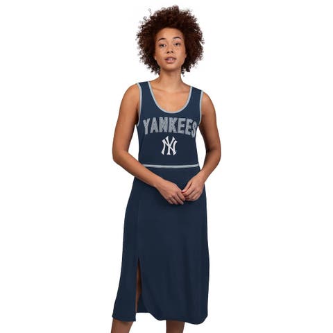 Women's G-III 4Her by Carl Banks Navy New York Yankees Center Field Maxi Dress