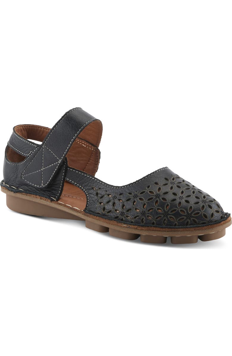 Spring Step Canoya Flat, Main, color, Black