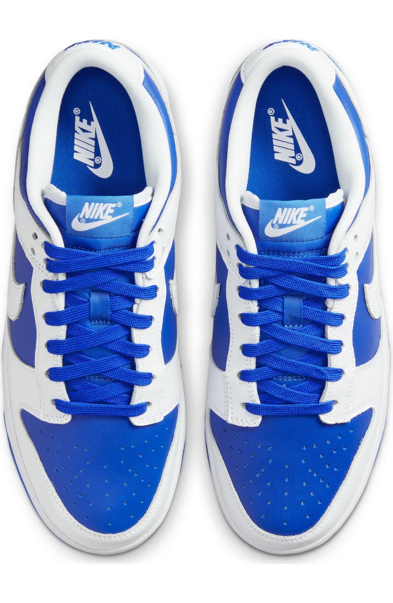 Nike Dunk Low Basketball Sneaker, Alternate, color, Racer Blue/ Racer Blue