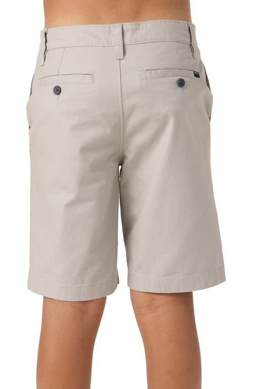 O'neill Kids' Jay Flat Front Stretch Bermuda Shorts In Light Grey