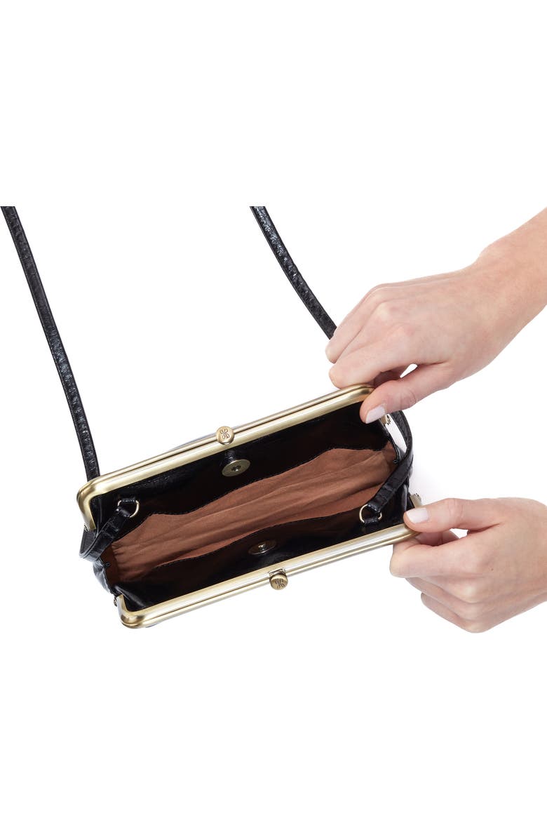 HOBO Lauren Leather Frame Crossbody Bag, Alternate, color,