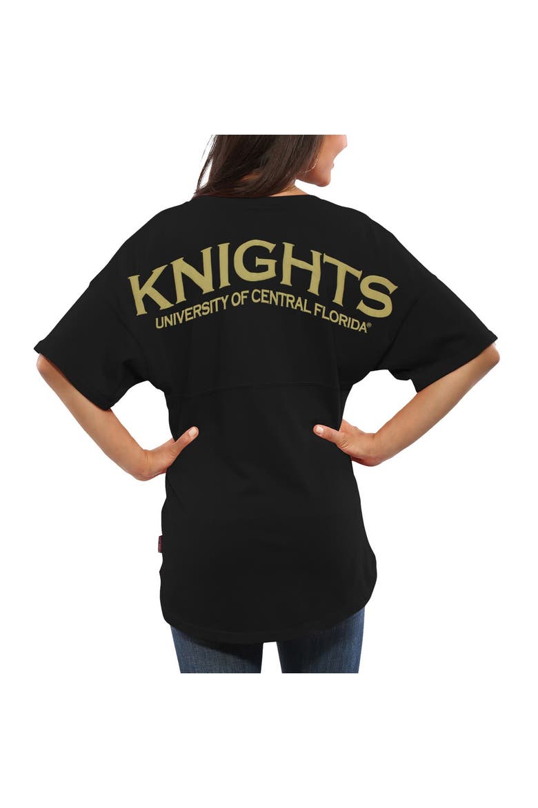 Women's Black UCF Knights Spirit Jersey Oversized T-Shirt, Main, color, Black