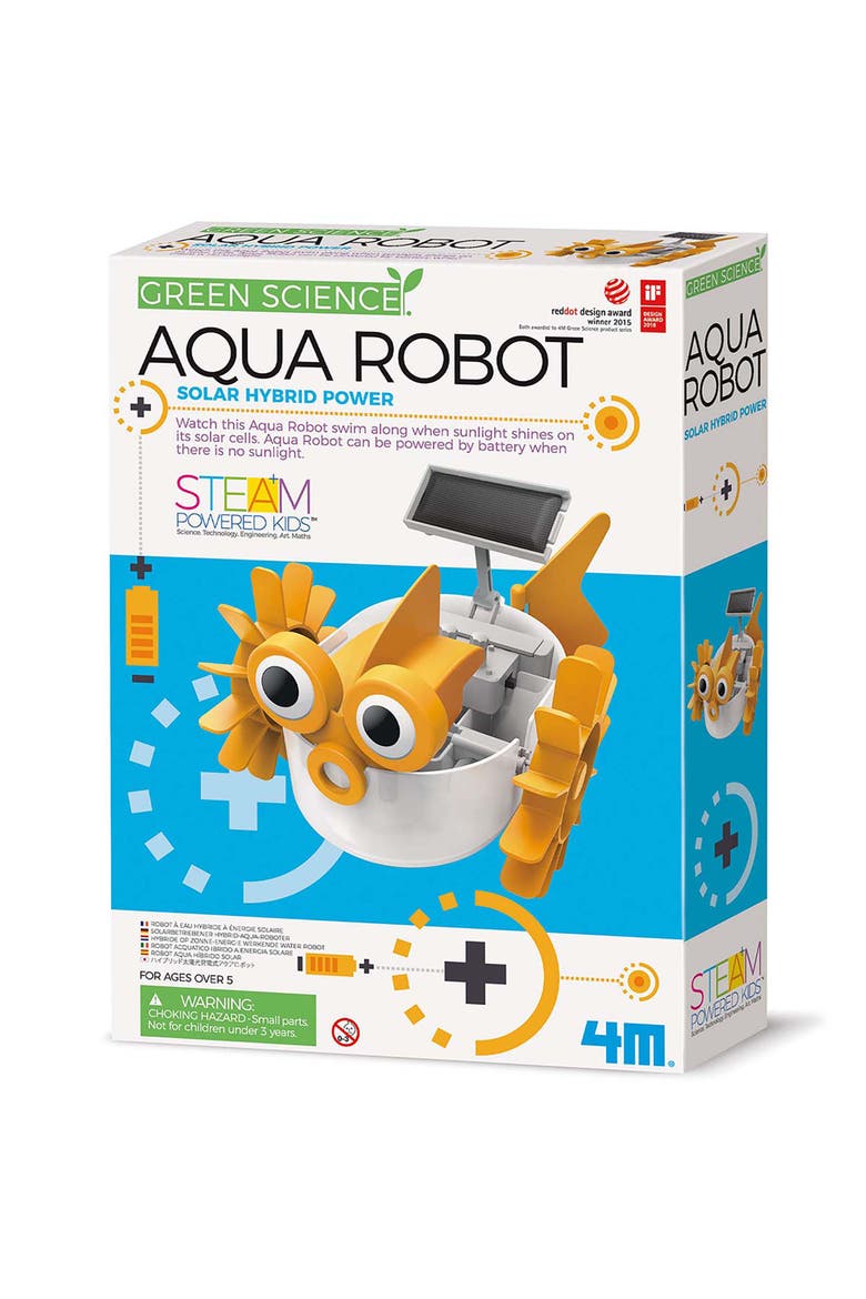 Green Science Aqua Robot Diy Swimming Fish Toy, Main, color, Multicolored