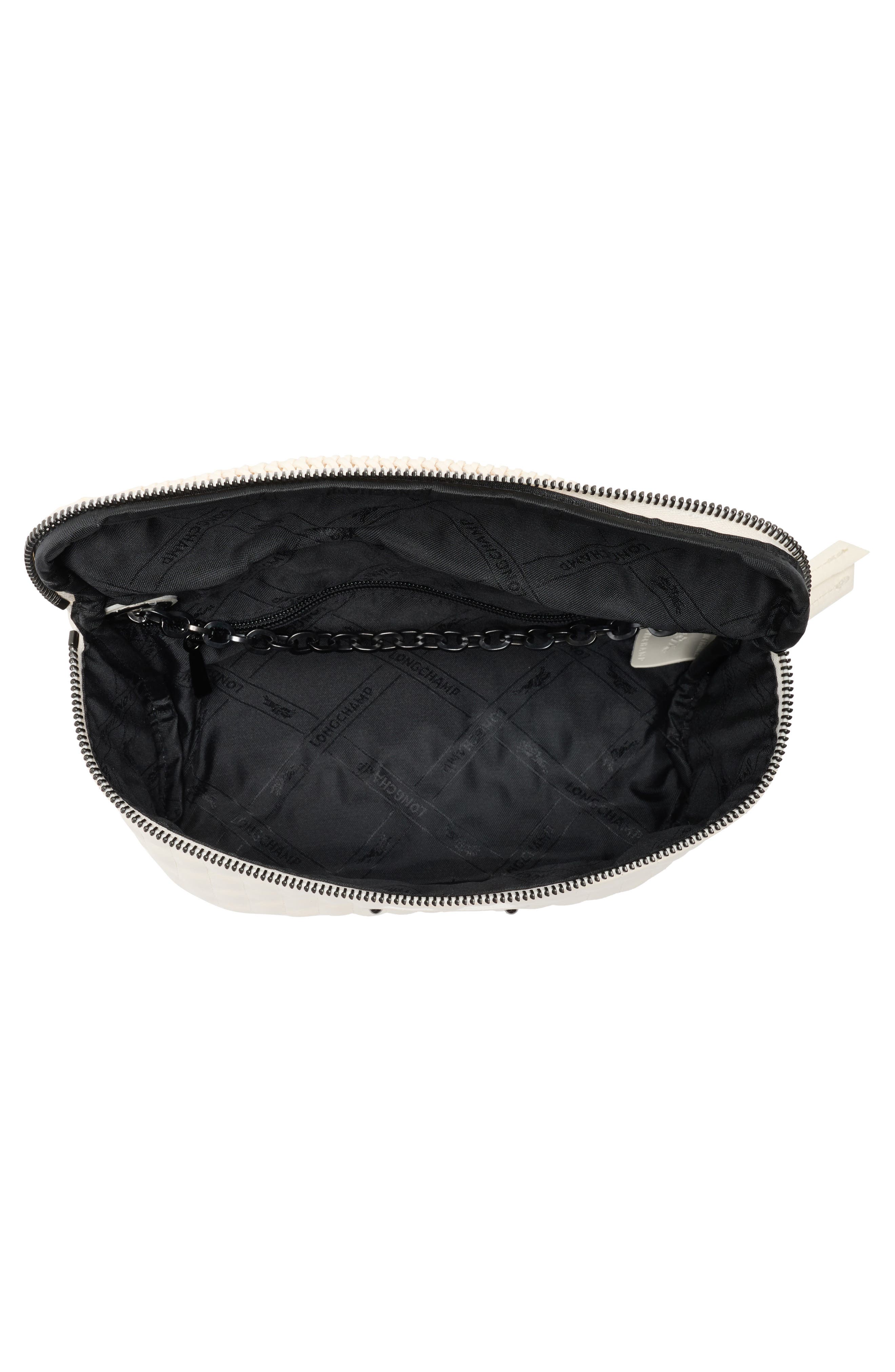 Longchamp Amazone Leather Belt Bag, Alternate, color, Ecru