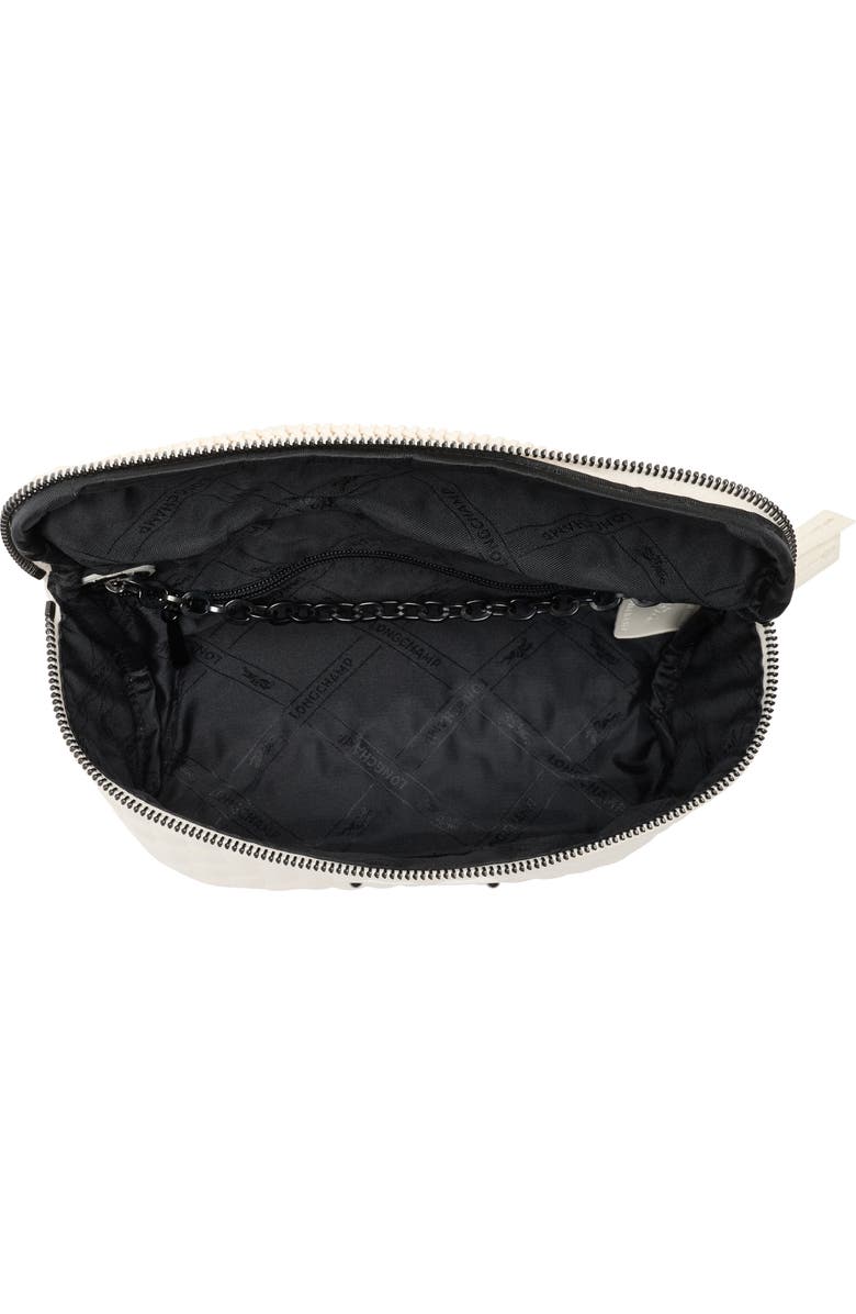 Longchamp Amazone Leather Belt Bag, Alternate, color, Ecru