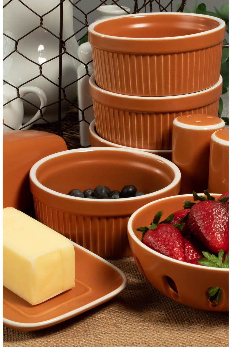 7-Piece Terracotta Tabletop Dishes, Alternate, color, TERRACOTTA