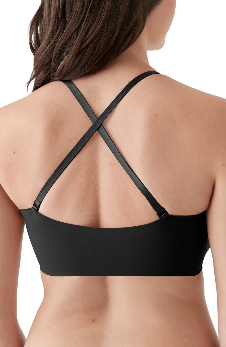 True & Co True Body Wireless Convertible Bandeau Bra, Alternate, color, Black