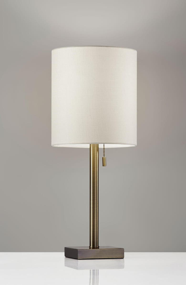 ADESSO LIGHTING Liam Table Lamp, Alternate, color, Antique Brass