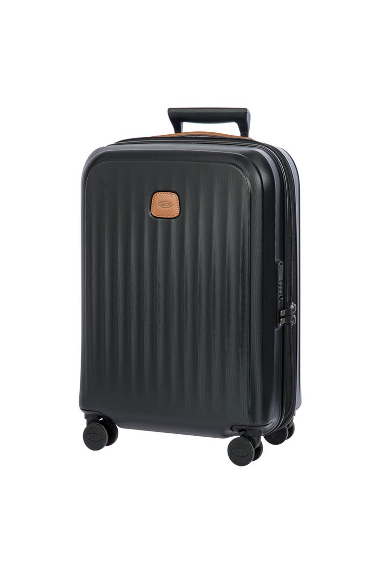 Taormina Hardside Expandable 21" Carry On Spinner Luggage, Alternate, color, Black