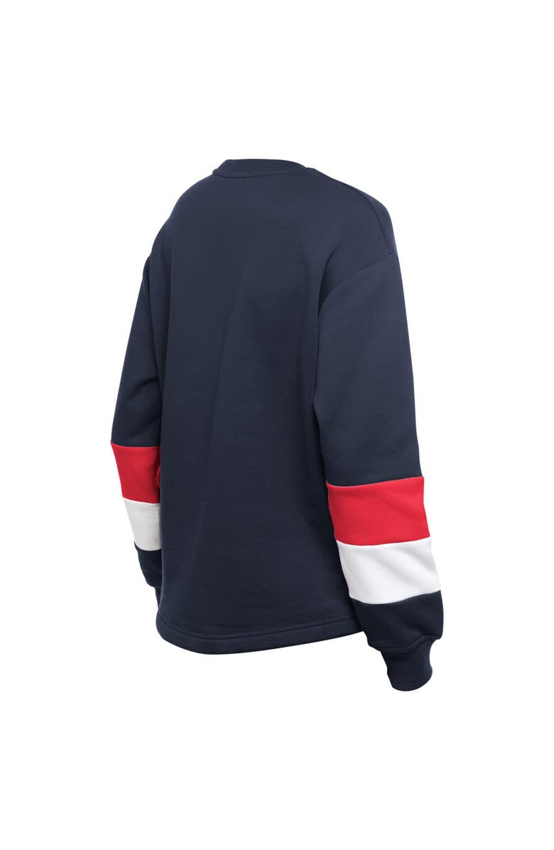 New Era Women's New Era Navy Cleveland Guardians Game Day Color Pullover Sweatshirt, Alternate, color, Navy