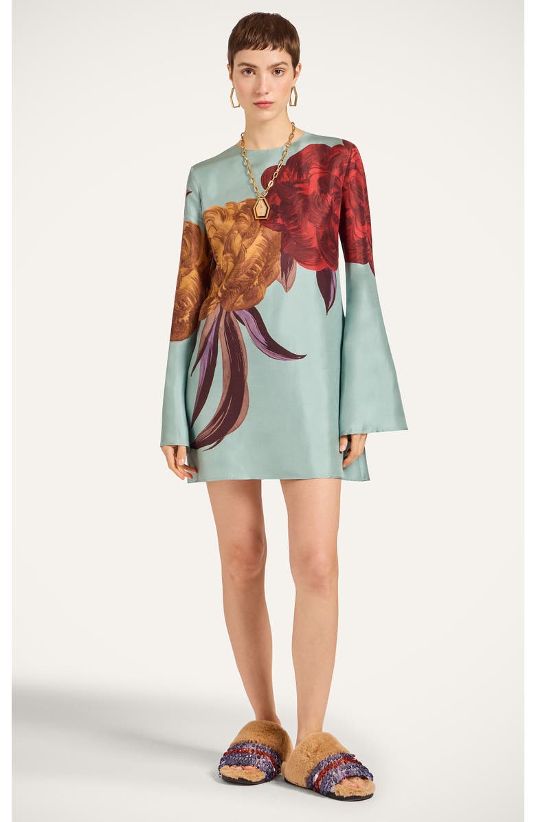 La DoubleJ Mini Supremes Swing Dress Placée, Main, color, Peony Placée Light Blue