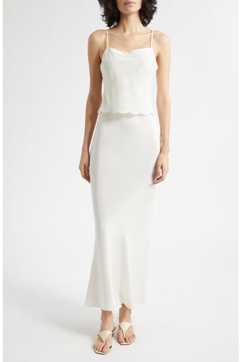 white midi dress with scarf White Midi Dress With Blue Striped Scarf | Women's Clothing and Accessories