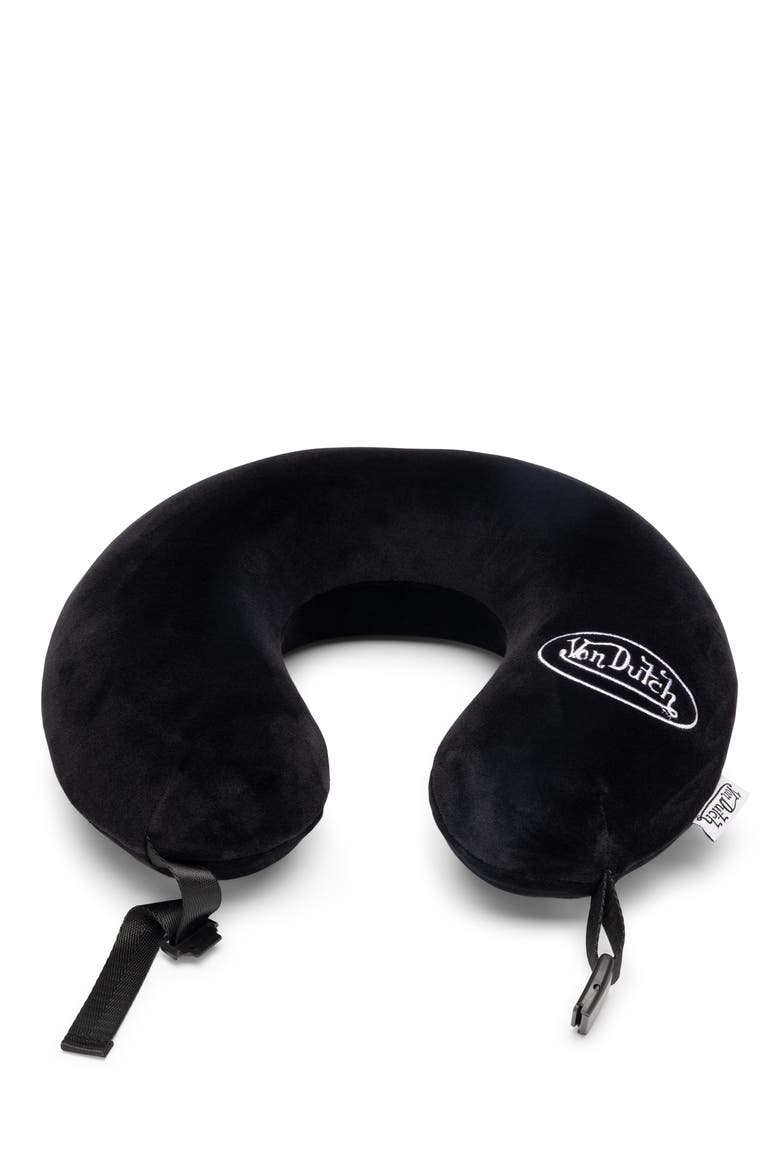 Classic Memory Foam Travel Neck Pillow, Alternate, color, Black