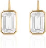 GOSHWARA Gossip Emerald Cut Drop Earrings