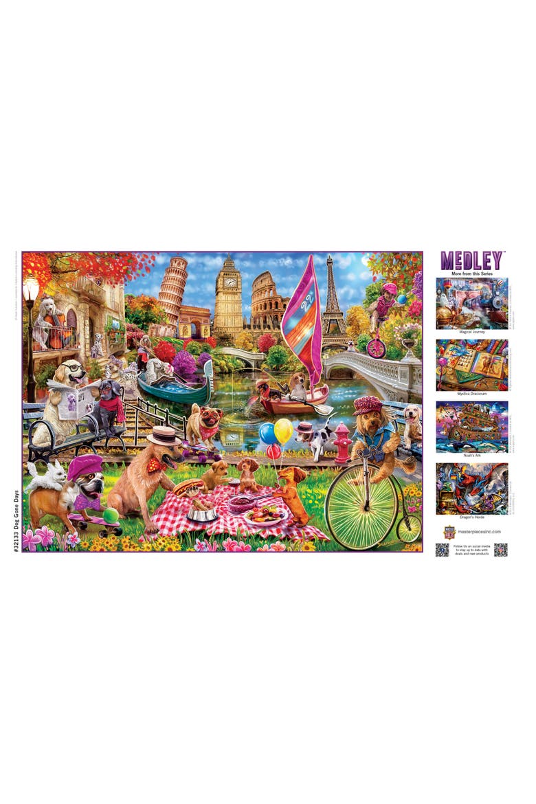 Dog Gone Days 300 Piece Jigsaw Puzzle, Alternate, color, Multicolor
