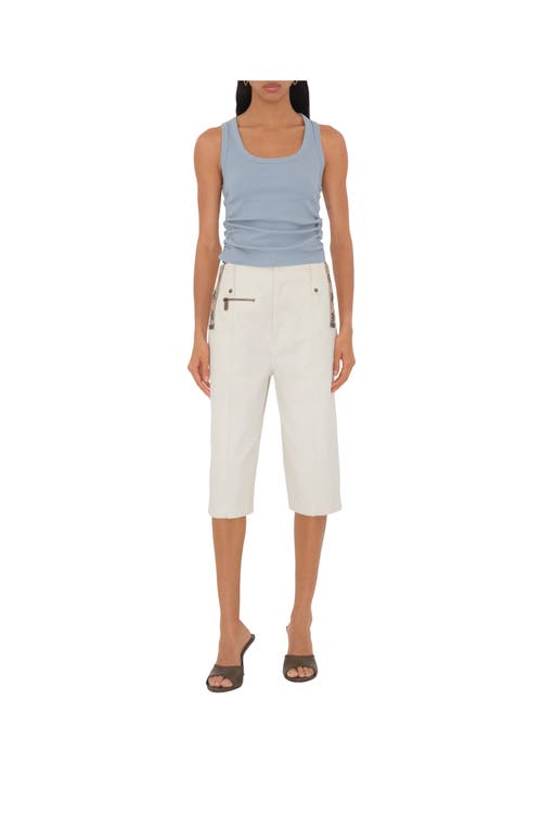 Burberry Festival Cotton Blend Tank Top In Gale