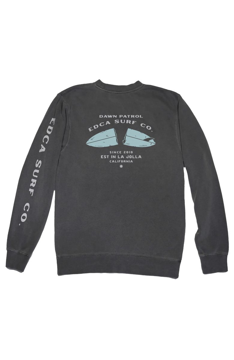 Everyday California Beater Board Crewneck Sweatshirt, Alternate, color, Grey
