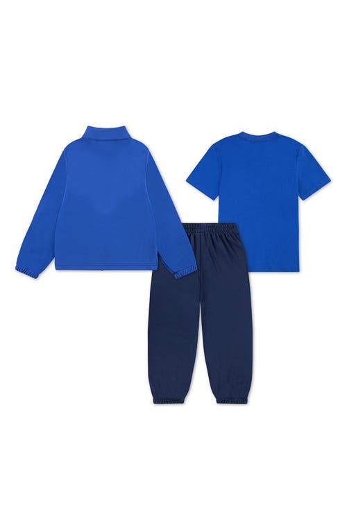 Nike Kids' Propus T-shirt, Track Jacket & Joggers Set In Blue