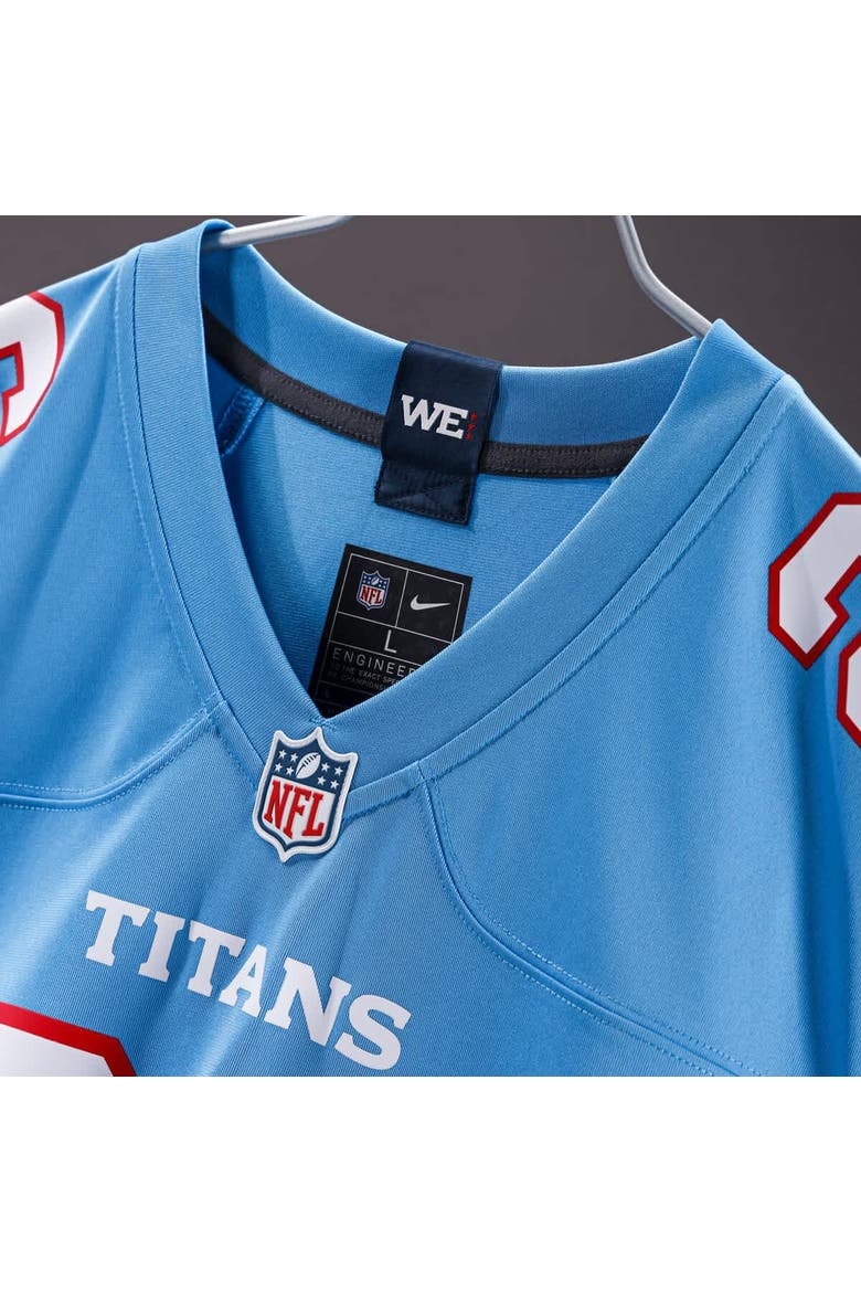 Men's Nike Cameron Ward Light Blue Tennessee Titans Game Jersey, Alternate, color, Light Blue
