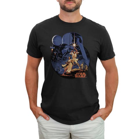 Men's Star Wars Vintage Art  Graphic T-Shirt