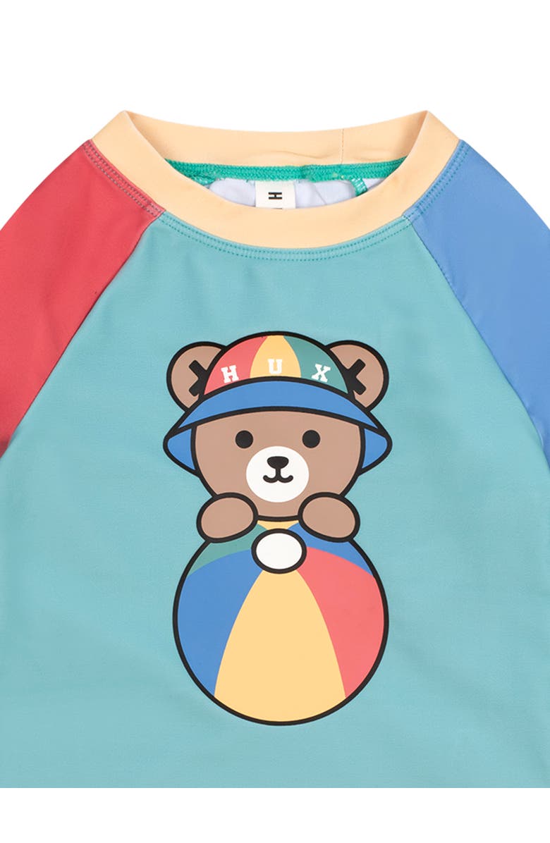 Huxbaby Sporty Huxbear Rashguard, Alternate, color, Multi