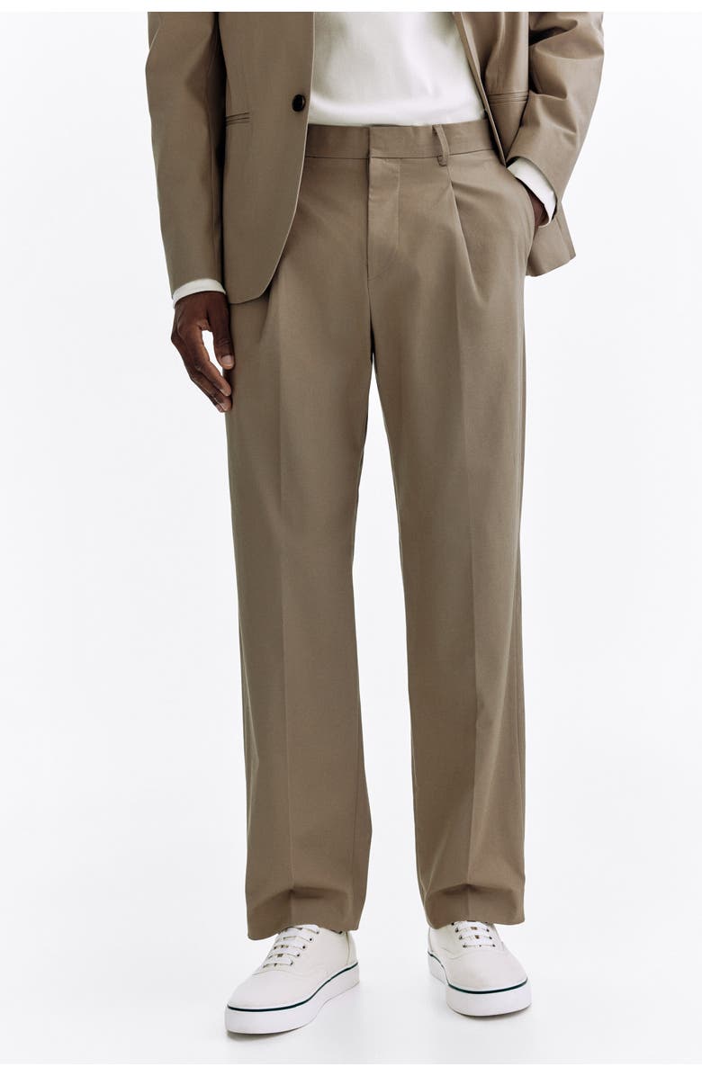 H&M Regular-fit suit pants, Alternate, color, Khaki Green