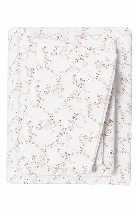 Woven & Weft Turkish Cotton Flannel Winter Floral Sheet Set