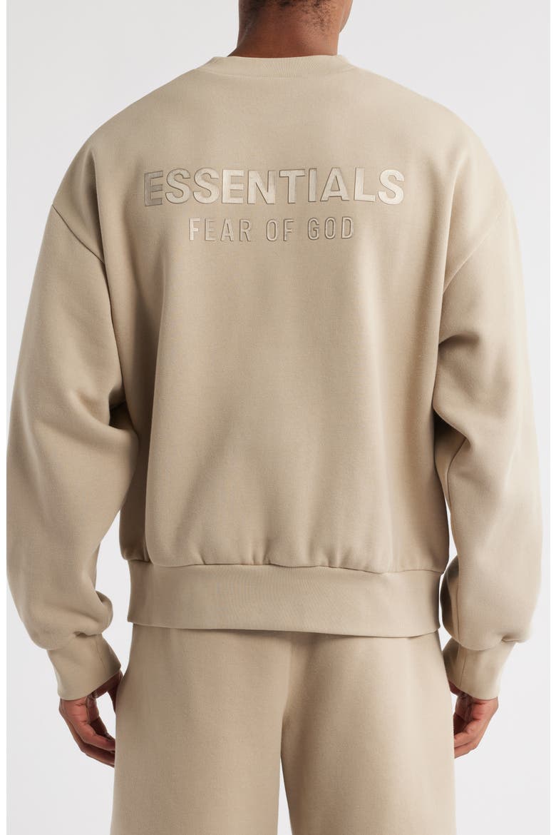 トップス ESSENTIALS FEAR OF GOD FLEECE CREWNECK Fear of God Essentials Classic Fit Fleece Crewneck Sweatshirt (Men