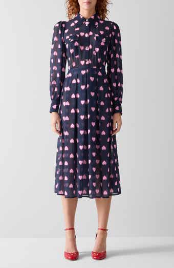 LK Bennett Cody Long Sleeve Chiffon Shirtdress